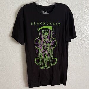 Blackcraft Men's Black and Purple Graphic Tee